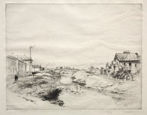 Arbeidershuis in Troyes, Frankrijk door Gustave Leheutre