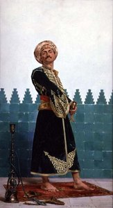 Een Arabische Wacht door Gustave Leon Antoine Marie Popelin