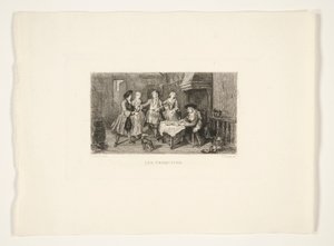 Les Troqueurs door Gustave Marie Greux