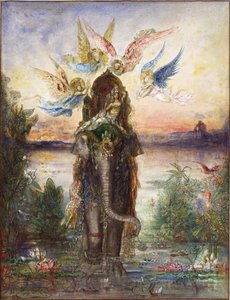 Heilige olifant (Peri). door Gustave Moreau