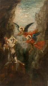 Moreau - Een heilige in de woestijn, rond 1879 door Gustave Moreau