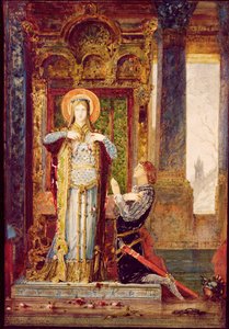 St. Elisabeth van Hongarije, of Het Wonder van de Rozen, 1879 door Gustave Moreau