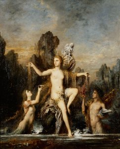 Venus die uit de zee oprijst