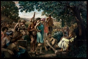 De dichter die boeren onderwijst door Gustave Pierre