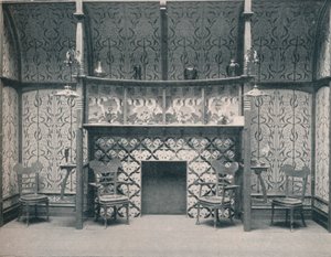 Ingle-Nook ontworpen door G. Serruier, 1898 door Gustave Serrurier Bovy