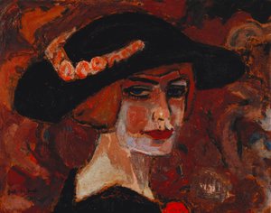 Jonge Vrouw met een Hoed door Gustave de Smet