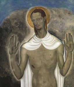 Christus toont zijn wonden door Gustave Van de Woestyne