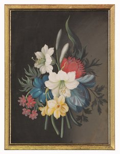 Stilleven van Bloemenboeket door Gustavus Hamilton