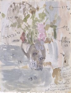 Een vaas met bloemen