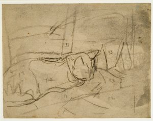 Kattenstudies door Gwen John
