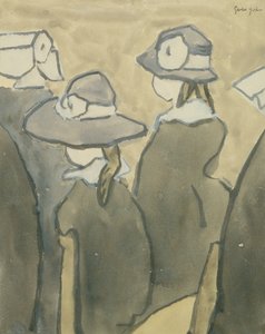 Kleine Meisjes in de Kerk door Gwen John
