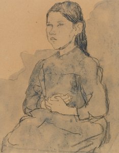 Jong meisje: Marie Hamonet, ca. 1918