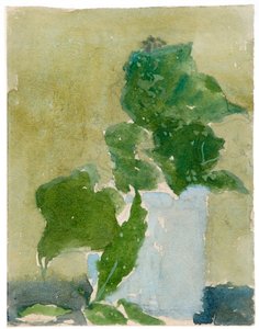Lelietjes-van-dalen in een kan, 1896-1939 door Gwendolen Mary John