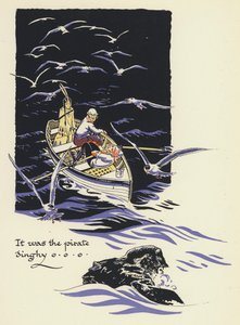 Peter Pan en Wendy: Het was de piratenboot (kleur litho)