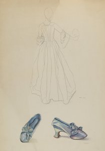 Jurk en pantoffel, ca. 1936 door Gwyneth King