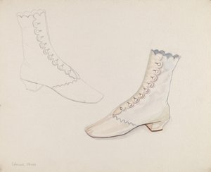Quaker Bruidsschoenen, ca. 1936 door Gwyneth King