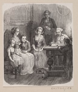 Illustratie voor "Alt op zijn juiste plaats" in H.C. Andersen, "Sprookjes en Verhalen", Deel 2 door H.P. Hansen