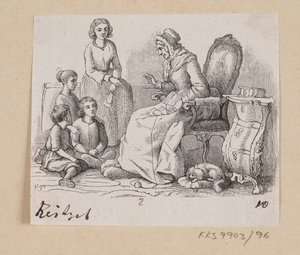Illustratie voor "Grootmoeder" in H.C. Andersen, "Sprookjes en Verhalen", Deel 2