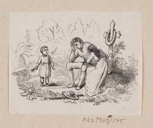 Illustratie voor "De laatste Parel" in H.C. Andersen, "Sprookjes en Verhalen", Deel 2 door H.P. Hansen