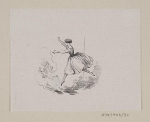 Illustratie voor "De standvastige tinnen soldaat" in H.C. Andersen, "Sprookjes en verhalen", Deel 1 door H.P. Hansen