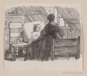 Illustratie voor "Vijf uit een Erwtenschil" in H.C. Andersen, "Sprookjes en Verhalen", Deel 2