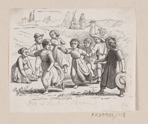 Illustratie voor "Vanuit een raam in Vartou" in H.C. Andersen, "Sprookjes en Verhalen", Deel 2
