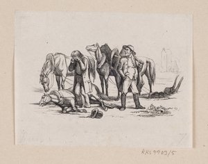 Illustratie voor "Kleine Claus en Grote Claus" in H.C. Andersen, "Sprookjes en Verhalen", Deel 1 door H.P. Hansen