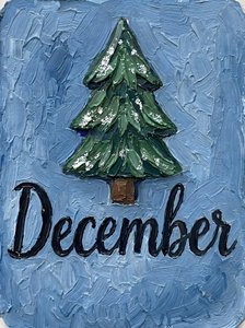 Kerstboom in december