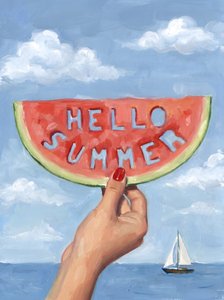 Hallo, zomerse watermeloen