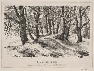 Van het paardenpark bij Fredriksborg door H. C. Henneberg