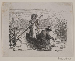 Illustratie voor T. A. Becker, "Ringen op Hastrup"