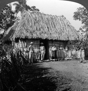 Een huis in het binnenland van het eiland Cuba