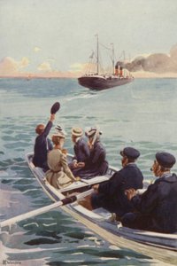 De stoomboot kromp elke seconde door H. Delaspre
