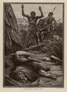 Leeuwenjacht in Afrika door H. Dixon