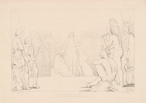 Hij Bidt tot de Hemel voor Zijn Bloedende Land door H. G. Watkins, after George Elgar Hicks