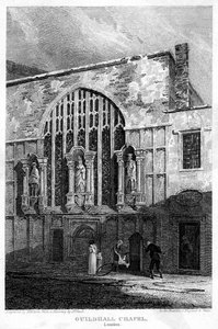 Guildhall Kapel, City of London, 1815 door H. Hobson
