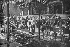 Een Nieuw Paleis Bouwen voor de Keizer door H. M. (after) Burton