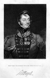 Sir Charles Hastings Doyle 1804-1883, Britse soldaat, 1837 door H. Mayer