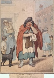 Laatste stervende toespraak en Bekentenis, plaat III van Cries of London, 1799