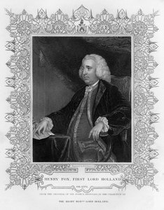 Henry Fox 1705-1774, 1e Baron Holland van Foxley, Engelse staatsman, 19e eeuw