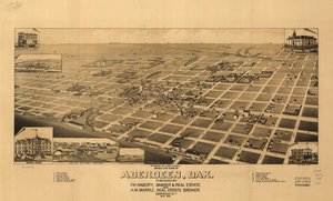 Vogelvlucht van Aberdeen, Dak. LOC 75696570 door H. Wellge