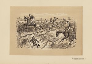 De Tumbletown Steeple-Chase, nr. 7, De Lane (gravure) door Hablot Knight (1815 92) Browne