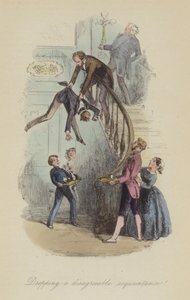 Illustratie voor Lewis Arundel of The Railroad of Life door Frank E Smedley door after Hablot Knight Browne