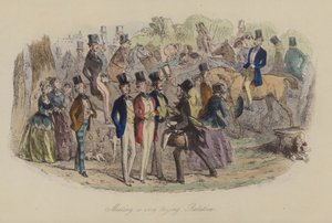 Illustratie voor Lewis Arundel of The Railroad of Life door Frank E Smedley door after Hablot Knight Browne