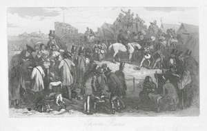 Londense straten: Epsom Races door Hablot Knight (1815 92) Browne