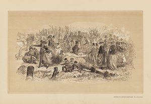 Oxford en Cambridge Bootrace, No 1, Aan de Oevers door Hablot Knight (1815 92) Browne