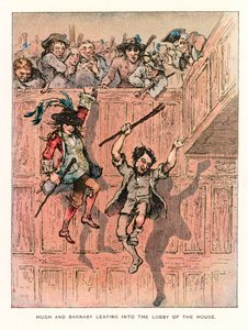 Illustratie voor Barnaby Rudge door Hablot Knight Browne
