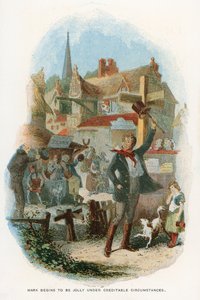 Illustratie voor Martin Chuzzlewit door Hablot Knight Browne