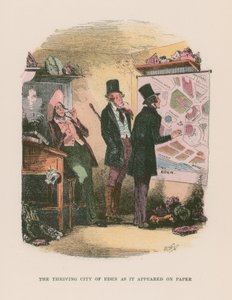Illustratie voor Martin Chuzzlewit door Hablot Knight Browne