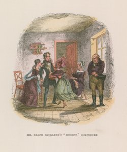 Illustratie voor Nicholas Nickleby door Hablot Knight Browne